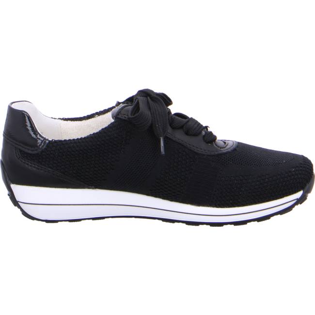 Black Ara Shoes Osaka Women's Sneakers | ARA512FWR