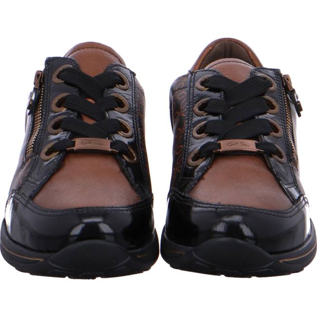 Black Ara Shoes Osaka Women's Sneakers | ARA538JVY