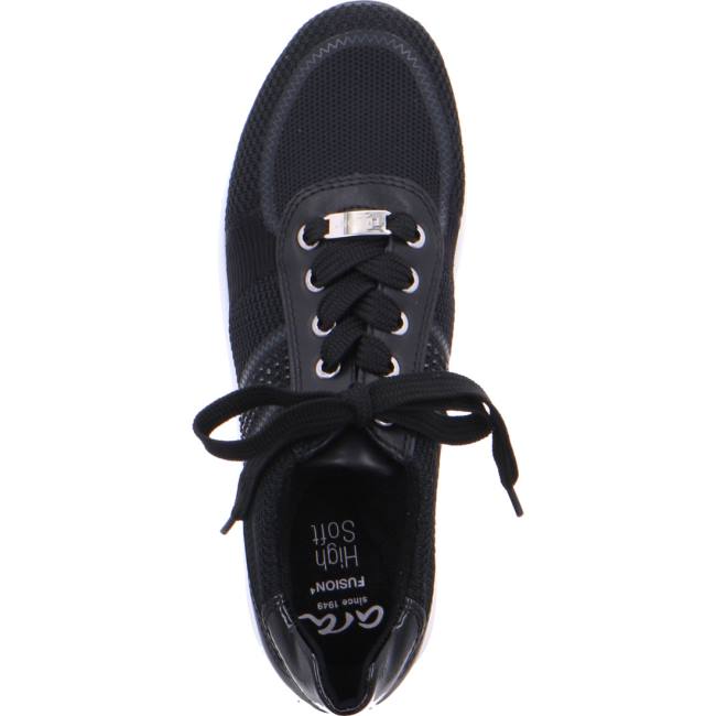 Black Ara Shoes Osaka Women's Sneakers | ARA694FUD