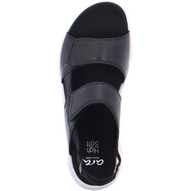 Black Ara Shoes Panama Women's Sandals | ARA621UQT