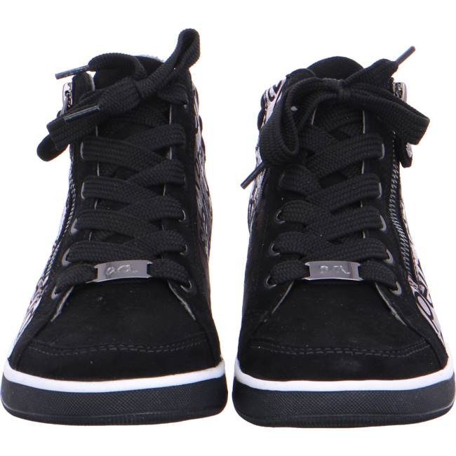 Black Ara Shoes Rom Women's Sneakers | ARA856HVS