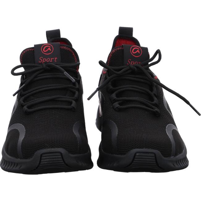 Black Ara Shoes San Diego Men's Sneakers | ARA541QBH