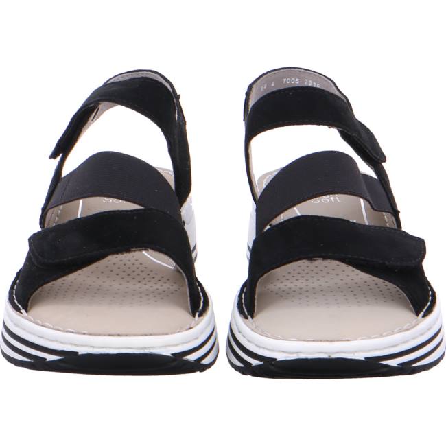 Black Ara Shoes Sapporo Women's Sandals | ARA974UBN