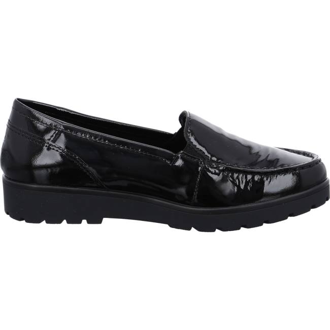 Black Ara Shoes Slip-ons Dallas Women's Loafers | ARA208FKY