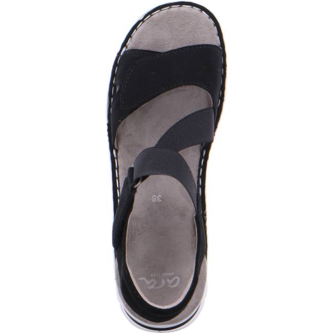 Black Ara Shoes Tampa Women's Sandals | ARA895PWY