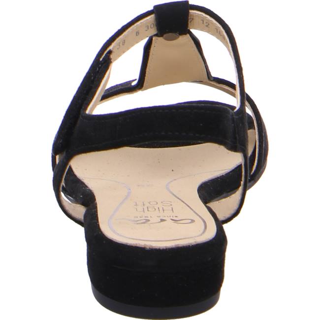 Black Ara Shoes Vegas Women's Sandals | ARA891ZVA