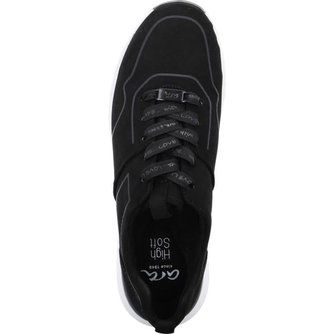 Black Ara Shoes Venice Women's Sneakers | ARA259PCU