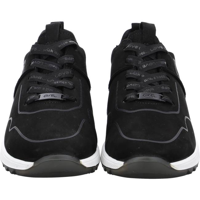 Black Ara Shoes Venice Women's Sneakers | ARA259PCU