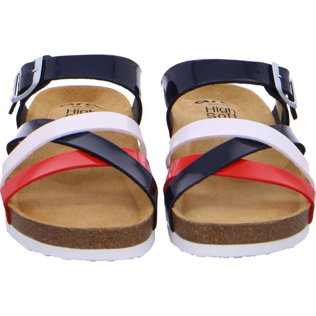 Black / White / Red Ara Shoes Bali Multi Women's Mules | ARA534VPK