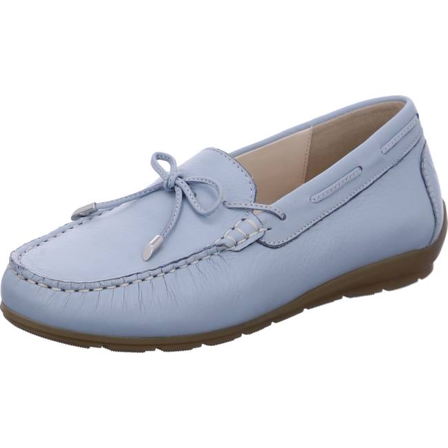 Blue Ara Shoes Alabama Aqua Women\'s Loafers | ARA594GXL