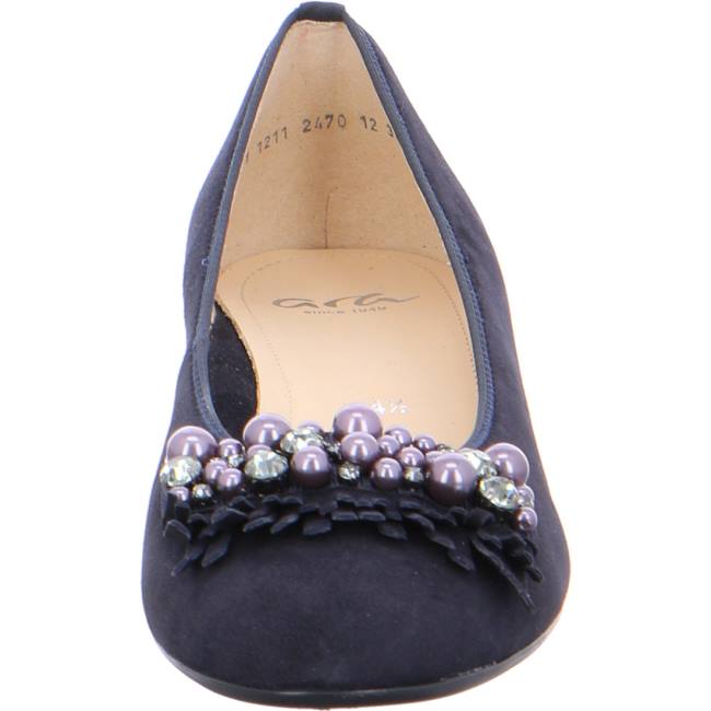 Blue Ara Shoes Ballet Pumps Bari Women's Ballerina | ARA360IRZ