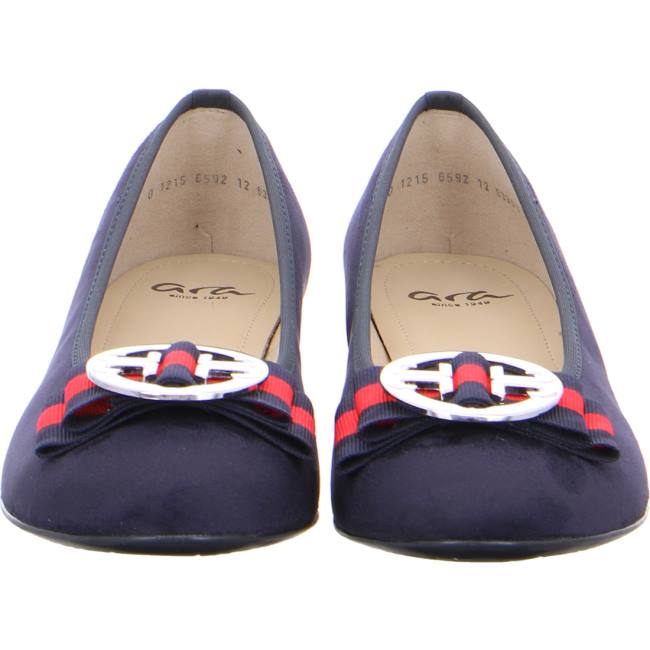 Blue Ara Shoes Ballet Pumps Pisa Navy Women's Ballerina | ARA430MZH