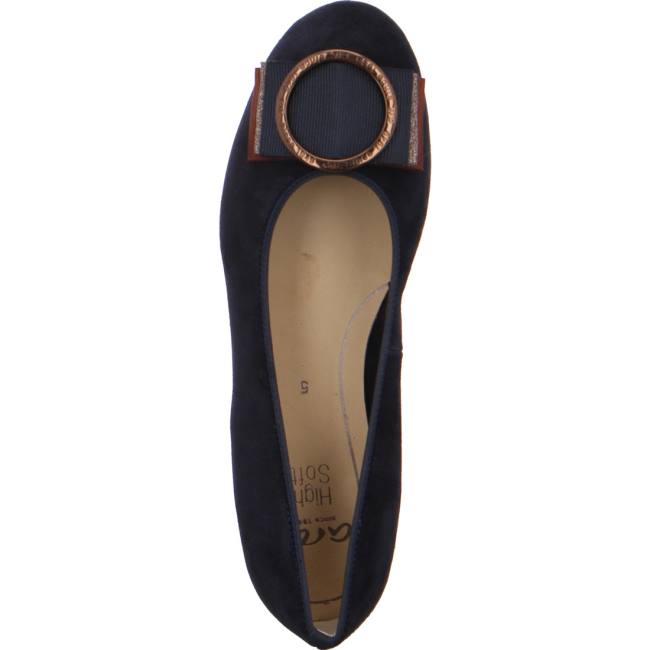 Blue Ara Shoes Ballet Pumps Sardinia Women's Ballerina | ARA638BTK