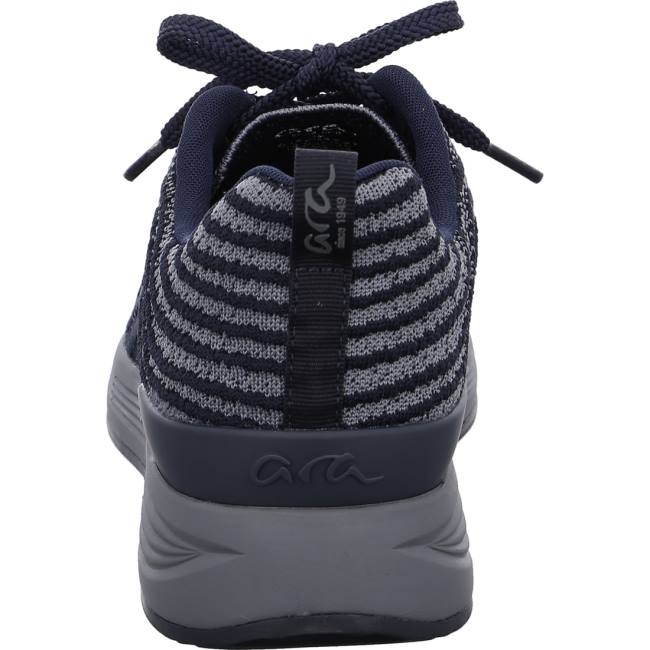 Blue Ara Shoes Chicago-grey Men's Sneakers | ARA120ECQ