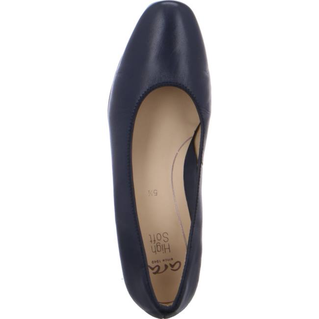 Blue Ara Shoes Court Milano Women's Pumps | ARA241UXQ