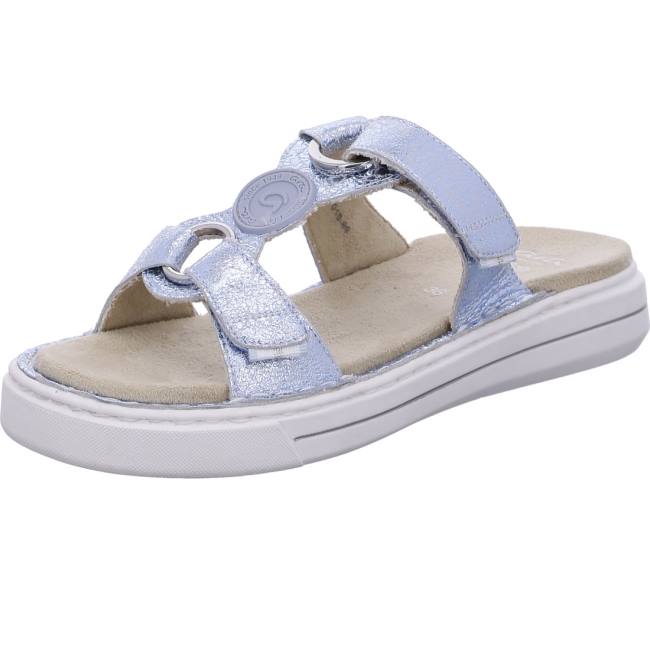 Blue Ara Shoes Courtyard Aqua Women\'s Mules | ARA915MYF