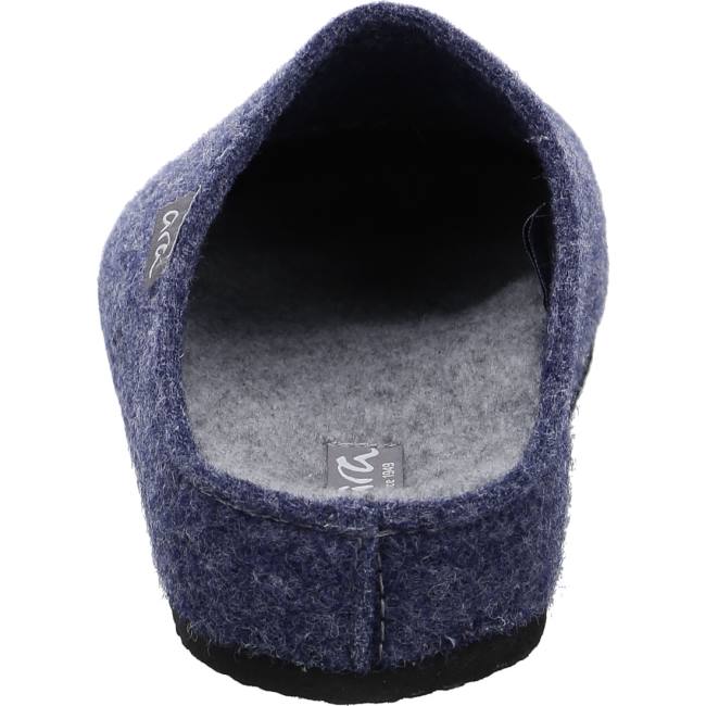 Blue Ara Shoes Enzo Navy Men's Slippers | ARA620MNE