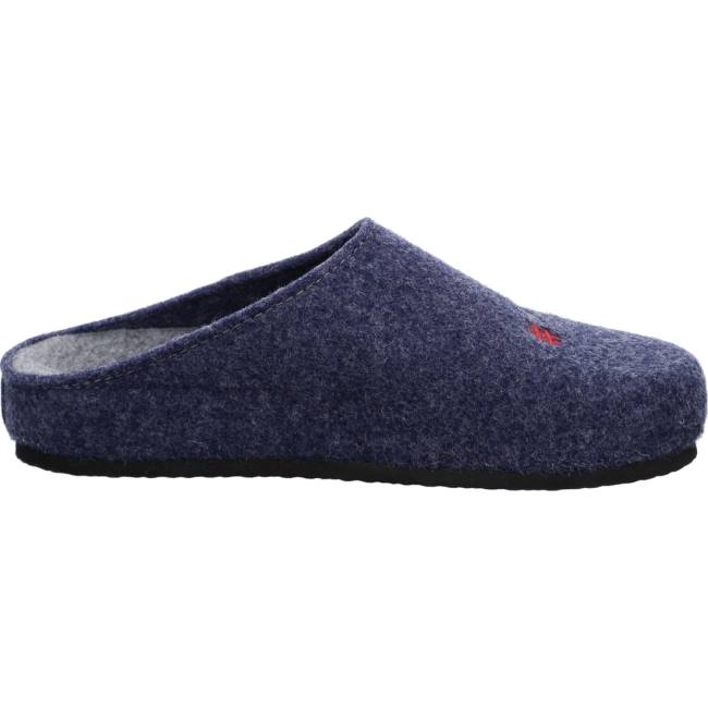 Blue Ara Shoes Enzo Navy Men's Slippers | ARA620MNE