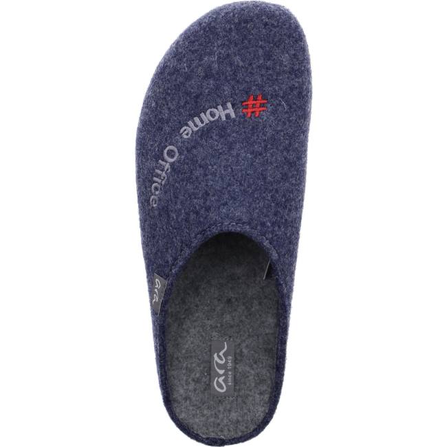 Blue Ara Shoes Enzo Navy Men's Slippers | ARA620MNE