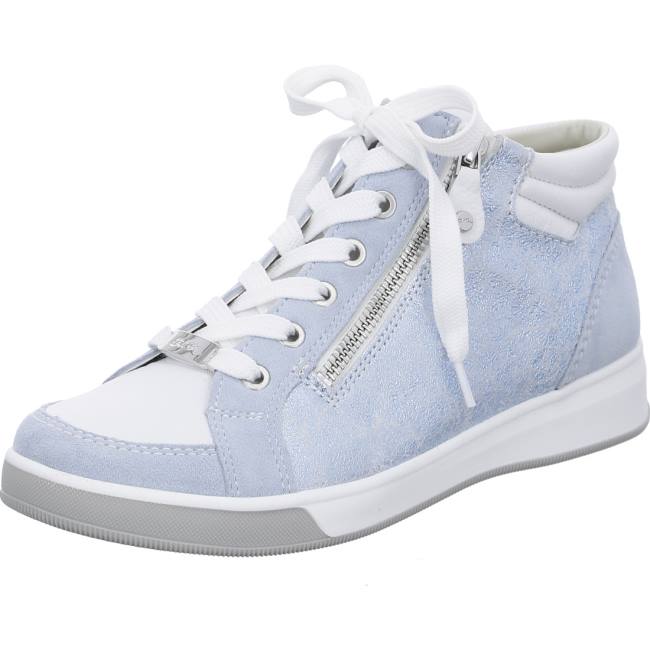 Blue Ara Shoes High Top Rom Aqua Women\'s Sneakers | ARA864ESU