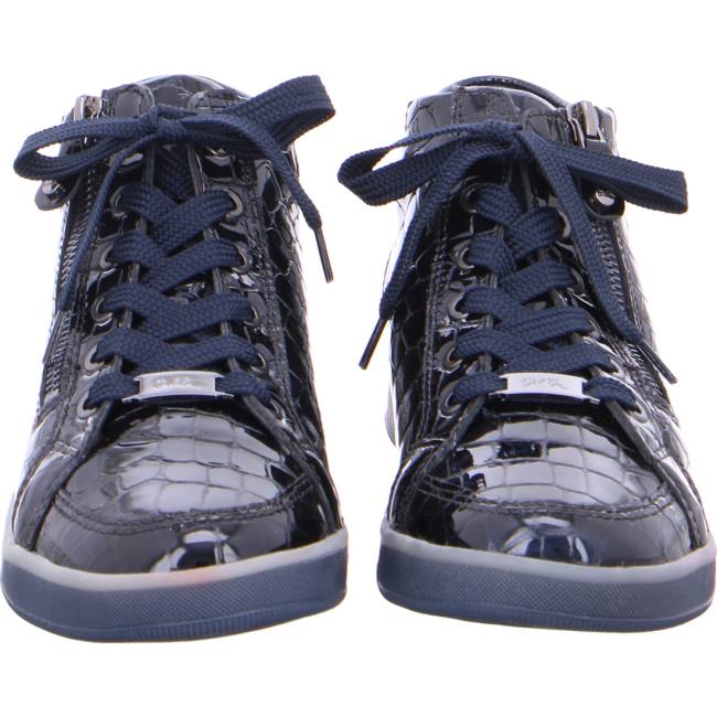 Blue Ara Shoes High Top Rom Midnight Women's Boots | ARA596MKB