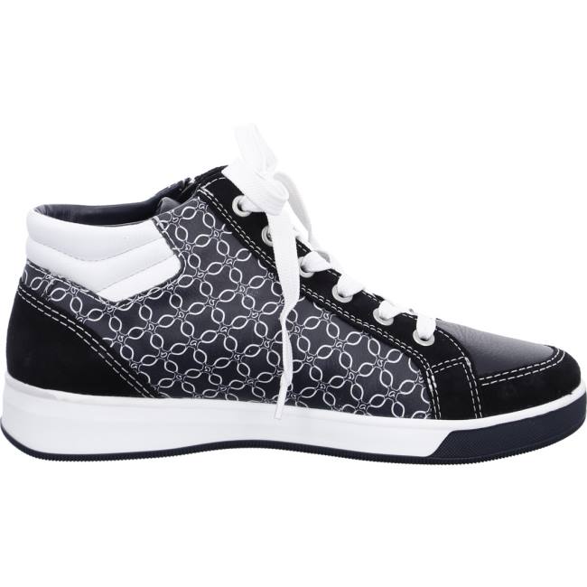 Blue Ara Shoes High Top Rom Women's Sneakers | ARA864KLU