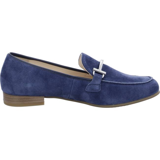 Blue Ara Shoes Kent Indigo Women's Loafers | ARA379YRD