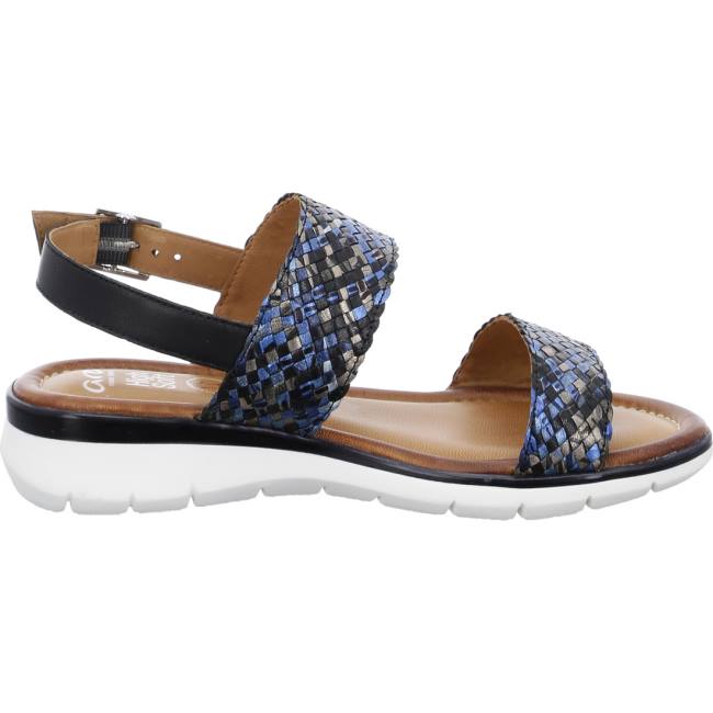 Blue Ara Shoes Kreta-black Women's Sandals | ARA360AMQ