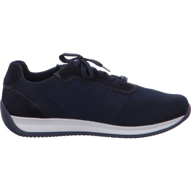 Blue Ara Shoes Lisboa Men's Sneakers | ARA876VWN