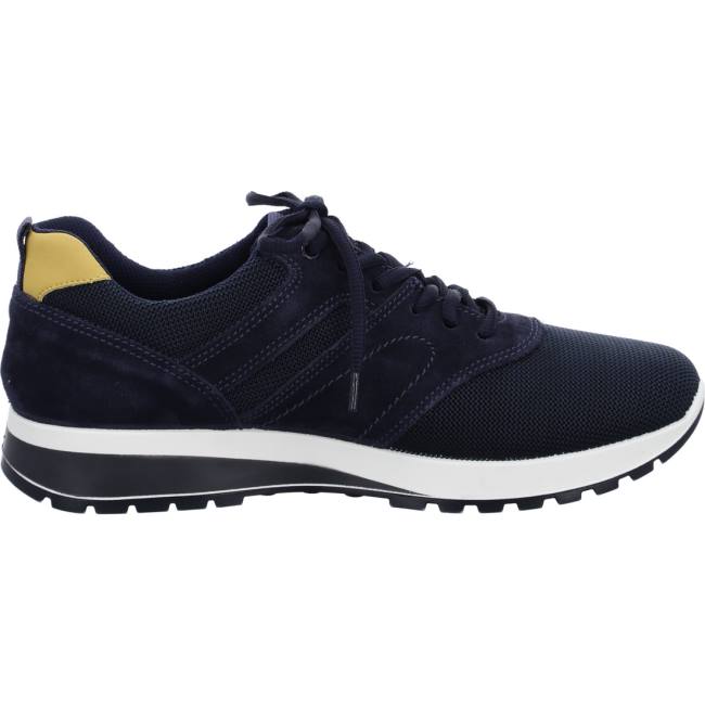 Blue Ara Shoes Matteo Men's Sneakers | ARA028ZST