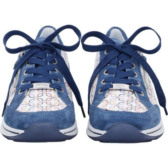 Blue Ara Shoes Osaka Capri Women's Sneakers | ARA981UCQ