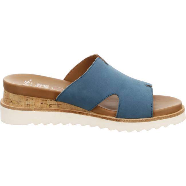 Blue Ara Shoes Valencia Capri Women's Mules | ARA614GRX