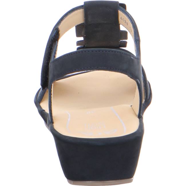 Blue Ara Shoes Wedge Capri Women's Sandals | ARA213HQM