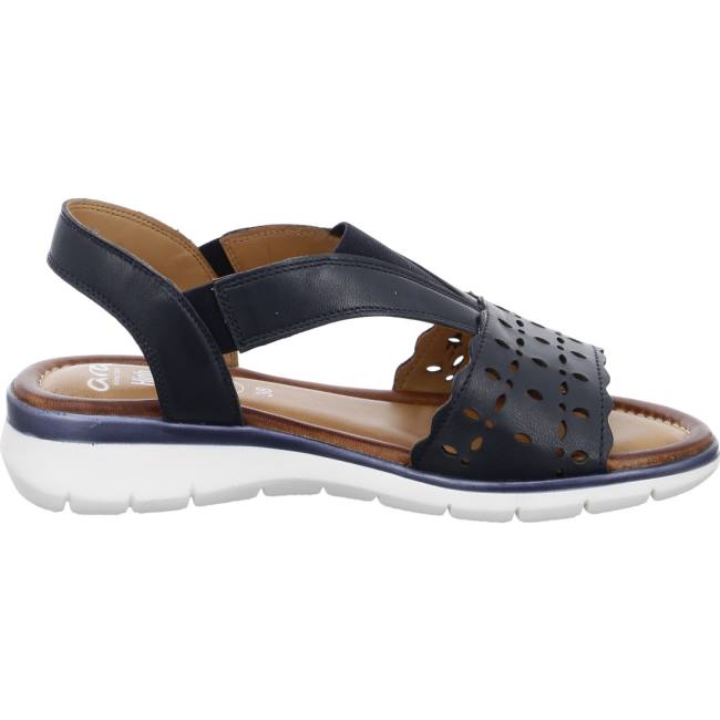 Blue Ara Shoes Wedge Kreta Women's Sandals | ARA092XBL