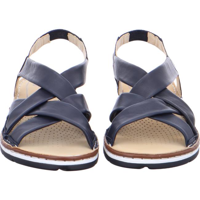 Blue Ara Shoes Wedge Positano Women's Sandals | ARA143FVS