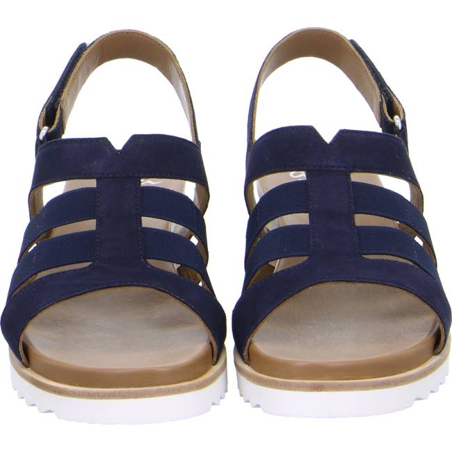 Blue Ara Shoes Wedge Valencia Women's Sandals | ARA508UGA