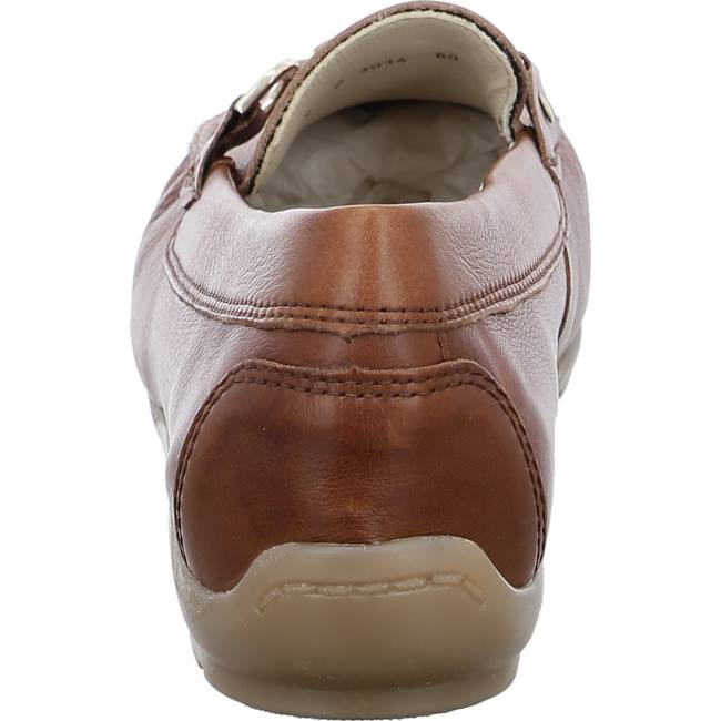 Brown Ara Shoes Alabama Cognac Women's Loafers | ARA046FAC