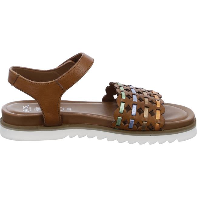 Brown Ara Shoes Alicante Cognac Women's Sandals | ARA203HWT