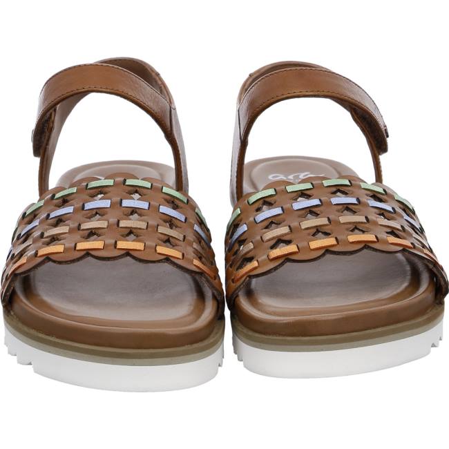 Brown Ara Shoes Alicante Cognac Women's Sandals | ARA203HWT