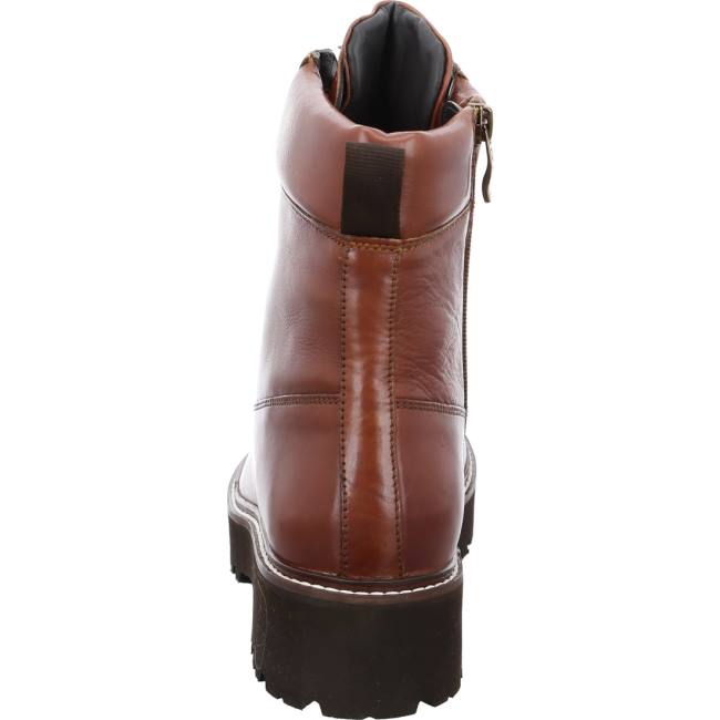 Brown Ara Shoes Ankle Bologna Cognac Women's Boots | ARA684VEB