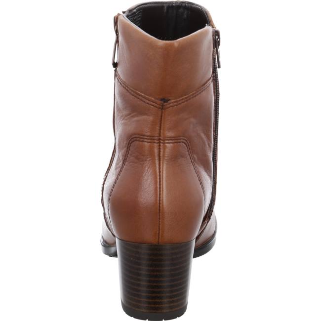 Brown Ara Shoes Ankle Florenz Cognac Women's Boots | ARA576RBM