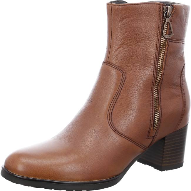 Brown Ara Shoes Ankle Florenz Cognac Women\'s Boots | ARA576RBM