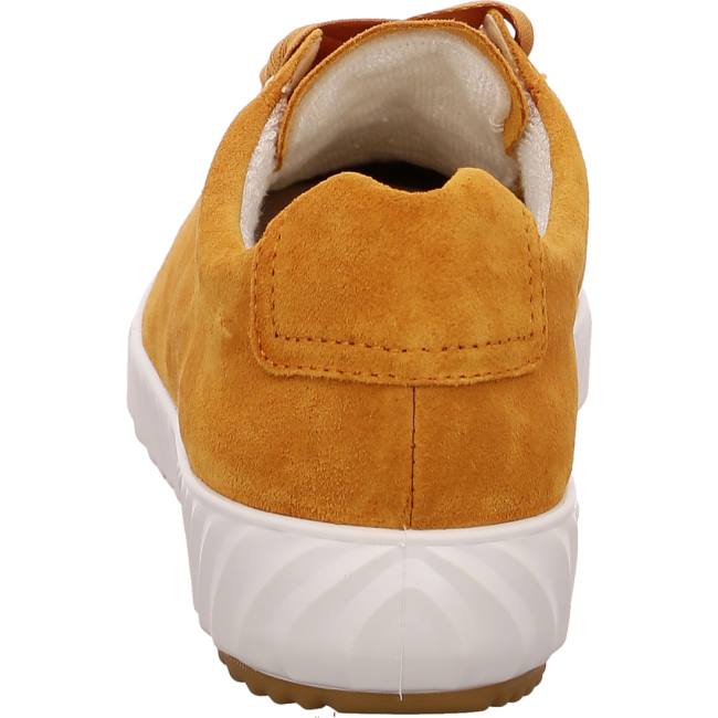 Brown Ara Shoes Avio Ochre Women's Sneakers | ARA936PQA