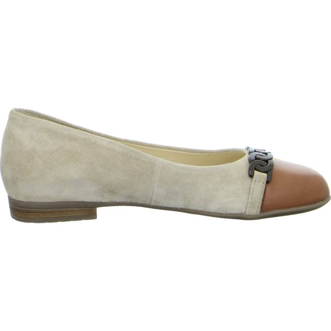 Brown Ara Shoes Ballet Pumps Sardinia Sand Brandy Women's Ballerina | ARA185NKC