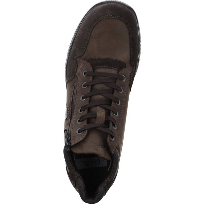 Brown Ara Shoes Benjo Moro Men's Sneakers | ARA862QHP