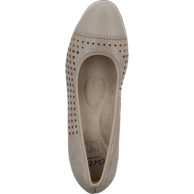 Brown Ara Shoes Court Shoes Nizza Sand Women's Pumps | ARA471TVD