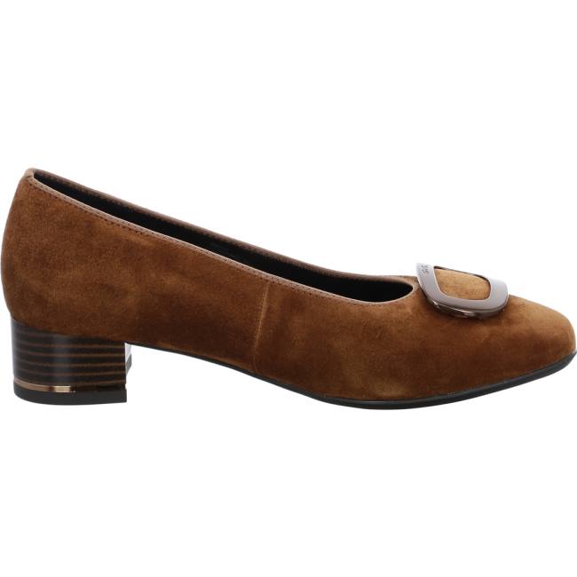 Brown Ara Shoes Courts Graz Nuts Women's Pumps | ARA326DZU