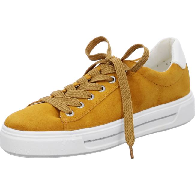 Brown Ara Shoes Courtyard Ochre Women\'s Sneakers | ARA972HGZ