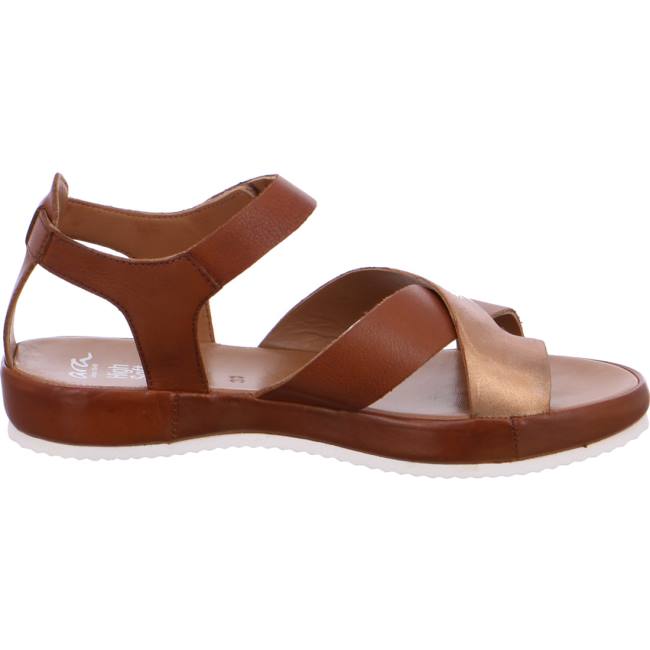 Brown Ara Shoes Dubai Cognac Women's Sandals | ARA172EFT