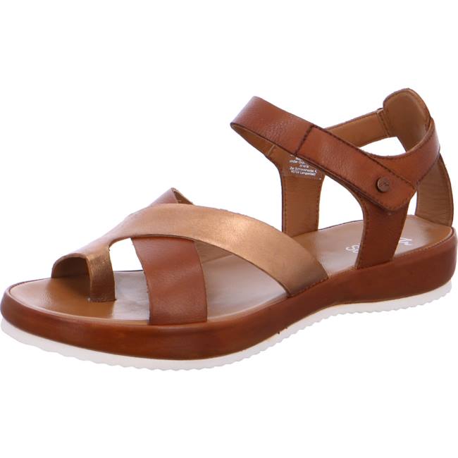 Brown Ara Shoes Dubai Cognac Women\'s Sandals | ARA172EFT